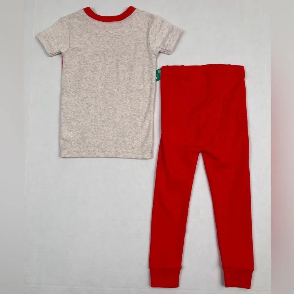 *new* Gap 2pc Short Sleeve Long John Pajama Set Retro Stripe